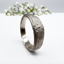 Misty Forest "Summer Rain" Ring - Silver