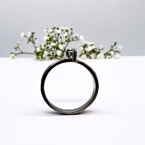 Misty Forest Twig Ring- Silver