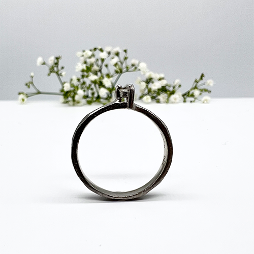 Misty Forest "Twig" Ring - 18K Vitguld med Rhodium