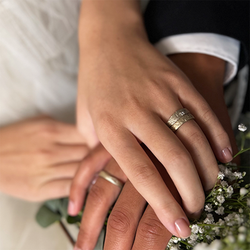 Misty Forest "Summer Rain" Ring - 18K Naturligt Vitguld