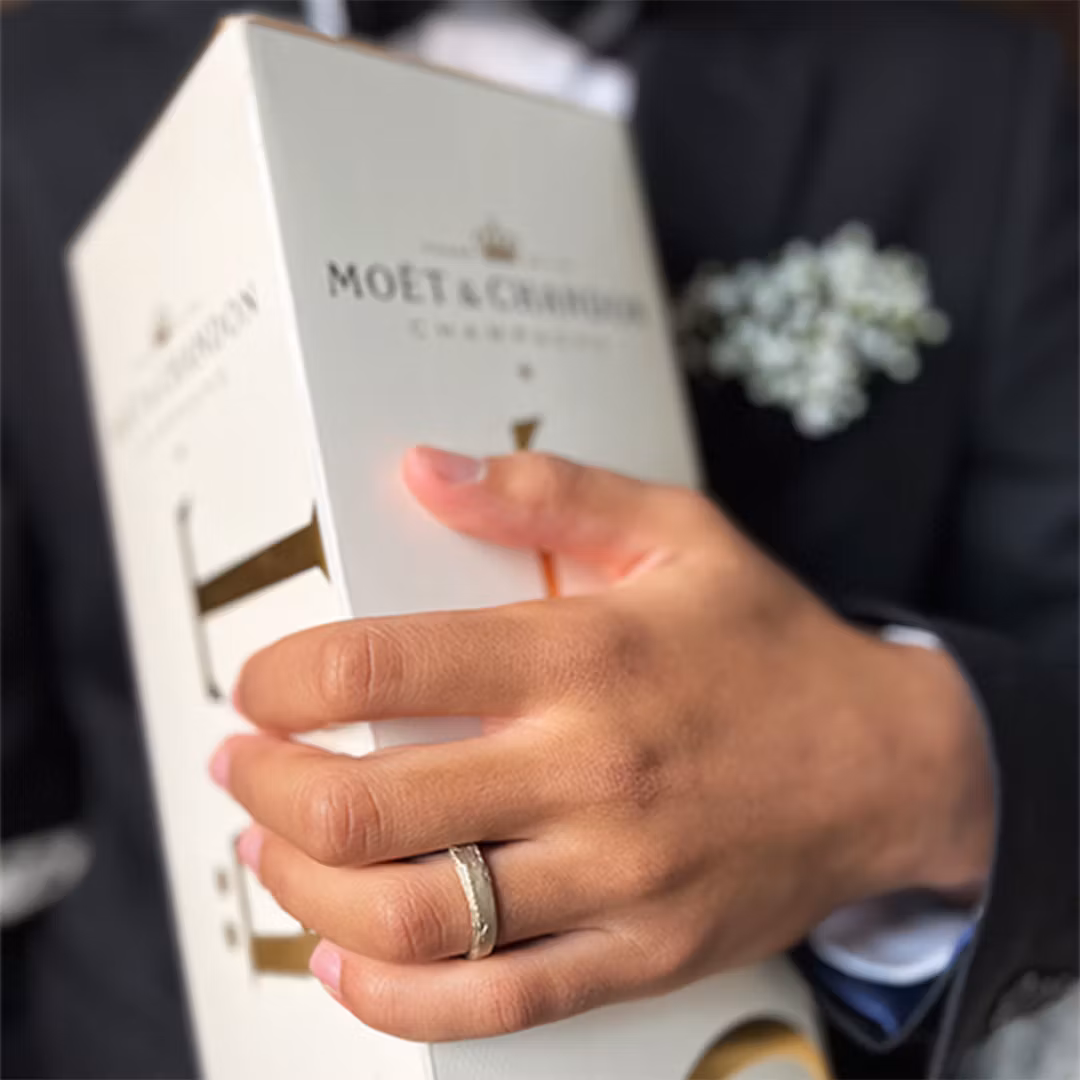 Misty Forest "Natural" Mens Ring - Förgyllt med 14K Guld