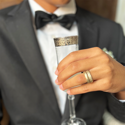 Misty Forest "Jules" Mens Ring - Förgyllt med 14K Guld