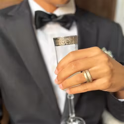 Misty Forest "Jules" Mens Ring - Förgyllt med 14K Guld