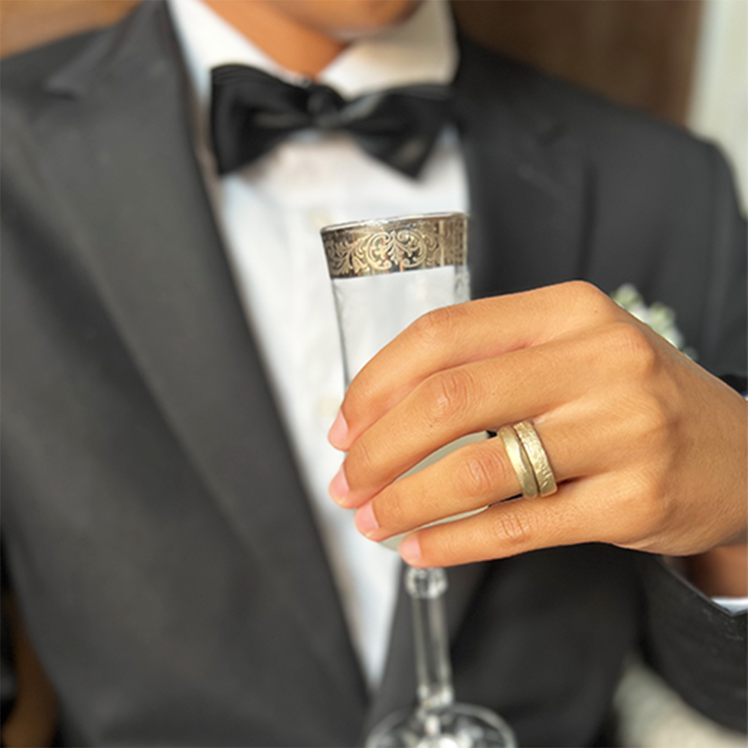 Misty Forest Louie Mens Ring - 14K Gold
