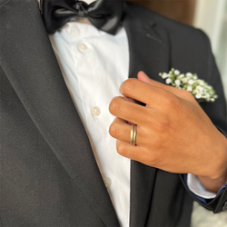 Misty Forest "Plain" Ring - Förgyllt med 14K Guld