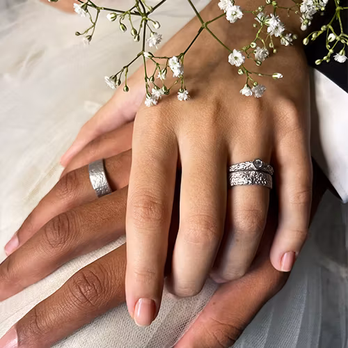 Misty Forest Mizzle Ring- Silver