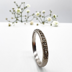 Misty Forest "Rainbow" Ring - 18K Vitguld med Rhodium