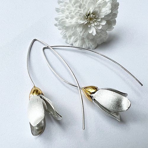 Earrings Snowdrop - Silver/Gold