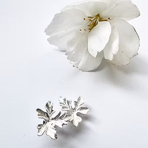 Earrings Grape - Silver