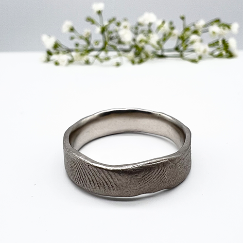 Misty Forest "Fingerprint" Mens Ring