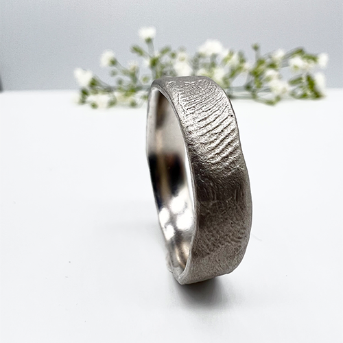 Misty Forest "Fingerprint" Mens Ring