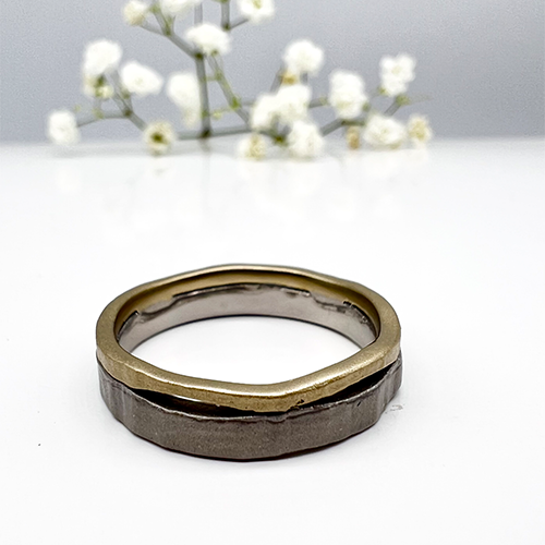 Misty Forest "River" Mens Ring
