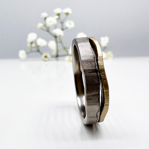 Misty Forest "River" Mens Ring