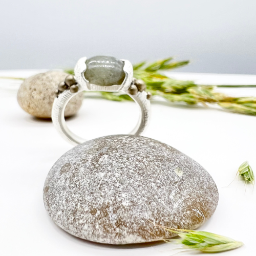 Ring Lu Stone - Silver