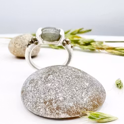 Ring Lu Stone - Silver