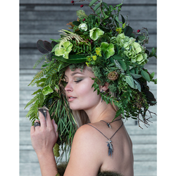 Örhängen Royal Fern - Brons/Guld