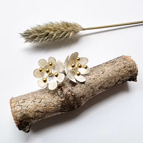 Earrings Buttercup - Silver/Gold