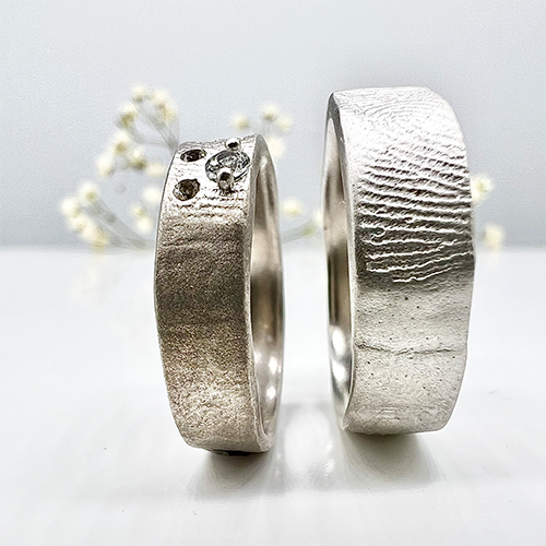Misty Forest "Print" Mens Ring