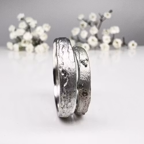 Misty Forest "Sea" Mens Ring