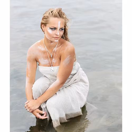 Halsband Foggy Rain - Silver