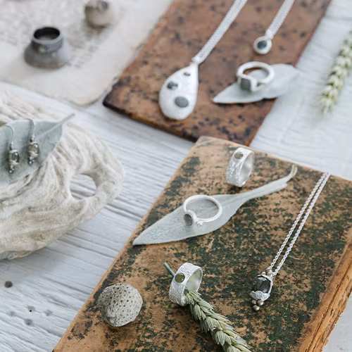 Halsband Hollow - Silver