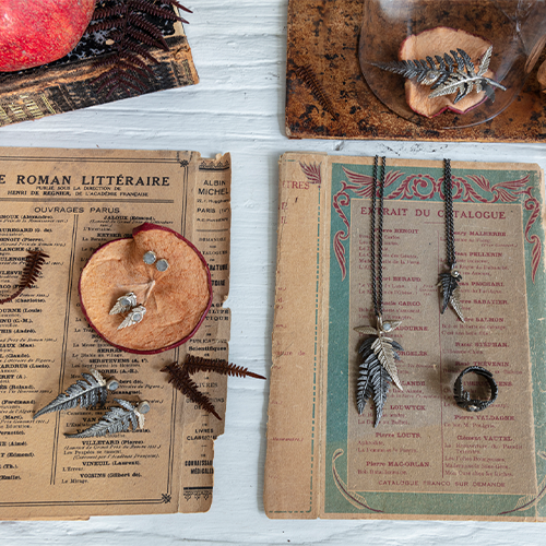 Earrings The Lady Fern - Bronze/Gold