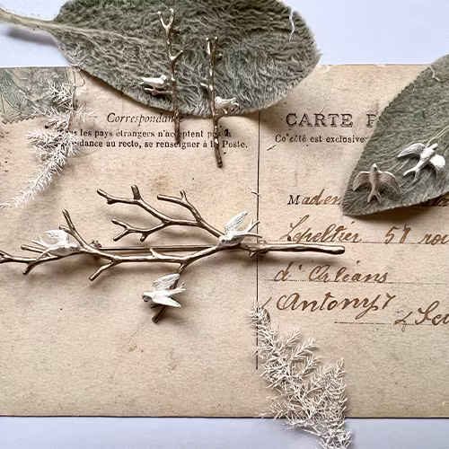Örhängen Petite Humble Swallow - Silver
