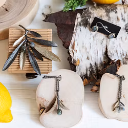 Necklace Antiparos Olive - Bronze/Gold