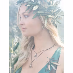 Necklace Rhodes Olive - Bronze/Gold