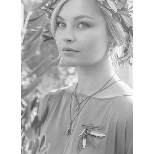 Örhängen Amorgos Olive - Silver