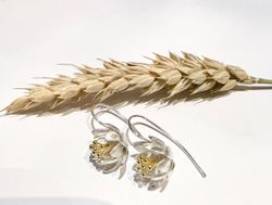 Örhängen Akleja - Silver/Guld