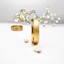 Misty Forest "Tree" Mens Ring - 18K Gulguld