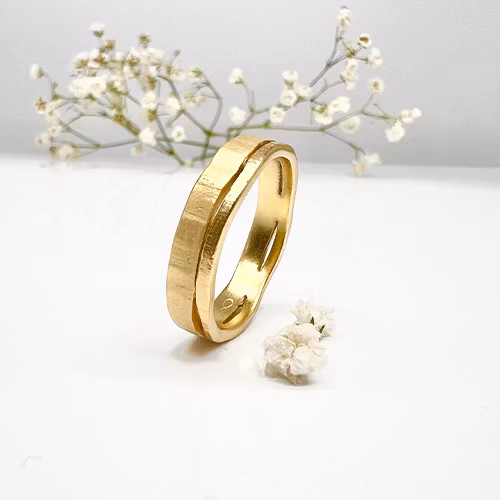 Misty Forest "River" Mens Ring