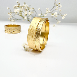 Misty Forest "Earth" Mens Ring