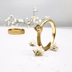Misty Forest "Twig" Ring - 18K Gulguld
