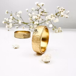Misty Forest "Azure" Ring - 18K Gulguld
