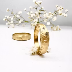 Misty Forest "Summer Rain" Ring - 18K Gulguld