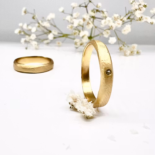 Misty Forest "Petite Diamond" Ring