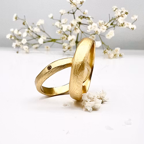 Misty Forest "Petite Diamond" Ring