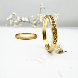 Misty Forest "Rainbow" Ring - 18K Gulguld