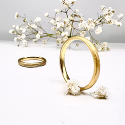 Misty Forest "Mars" Mens Ring - 18K Gulguld