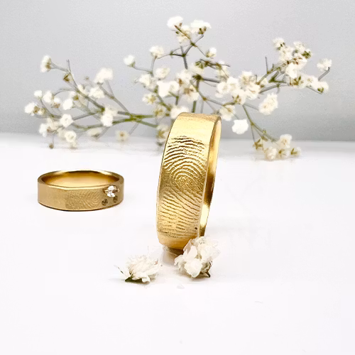 Misty Forest "Print" Mens Ring
