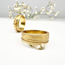 Misty Forest "Bark" Mens Ring