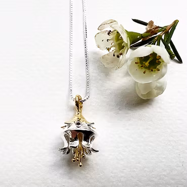 Halsband Iskonvalj - Silver/Guld