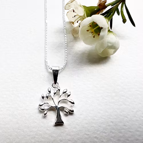 Halsband Spring Tree - Silver