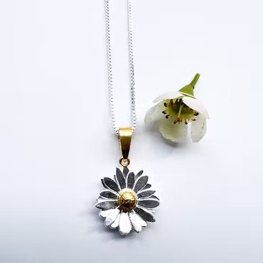 Halsband Daisies - Silver/Guld
