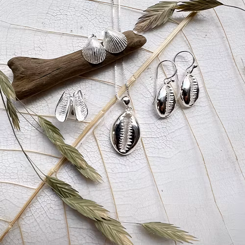 Örhängen Seashell - Silver