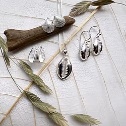 Earrings Seashell - Silver