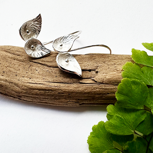 Earrings Passion of Calla - Silver