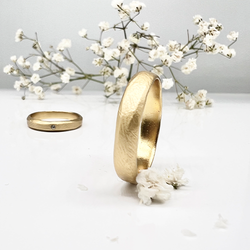 Misty Forest "Louie" Mens Ring - 18K Naturligt Vitguld